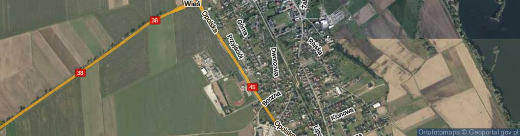 Zdjęcie satelitarne Harcerska ul.